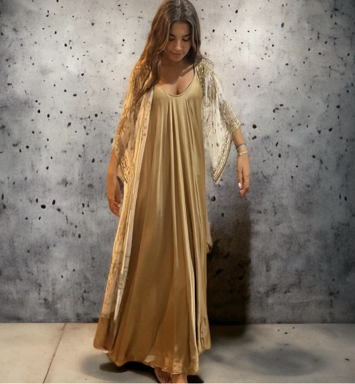 Vestido "Romina" oro