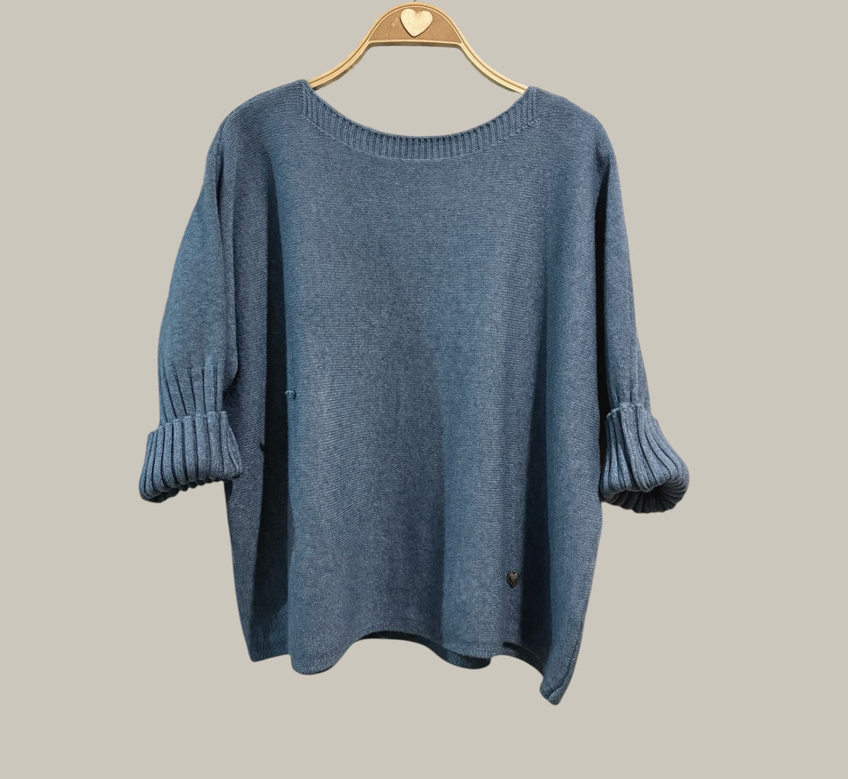 Jersey "Palmira"azul vaquero
