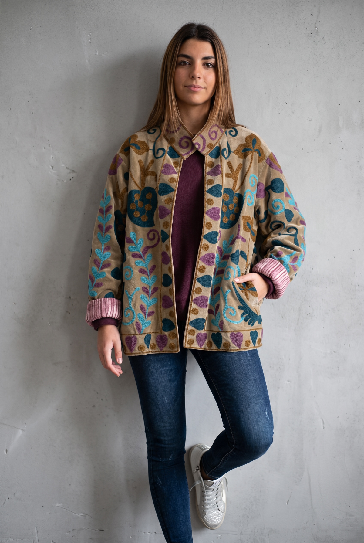 Chaqueta "India Anara" caramelo