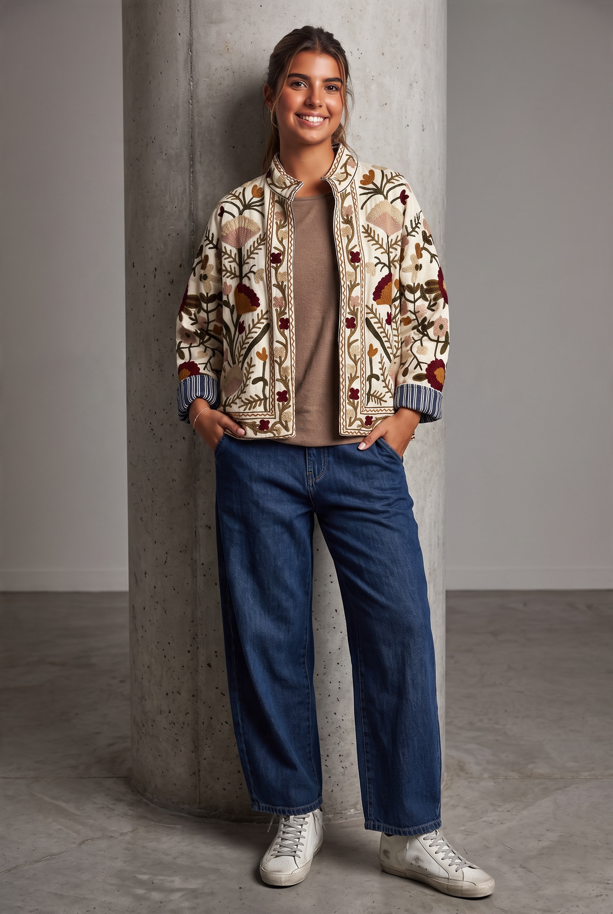 Chaqueta "India" tierras